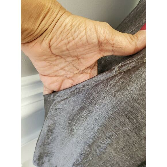 Forever Women's Solid Gray Polyester Sleeveless Scoop Neck Knee Length Dress L - Picture 7 of 11